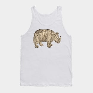 Ancient war battle rhino sketch Tank Top